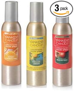 Yankee Candle Concentrated Room Spray 1.5 Oz. Honey Clementine, Sicilian Lemon and Macintosh. : Health & Household
