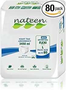 Tendercare Nateen - Adult Incontinence Pants - 80 Large Adult Night Time Pull Up Pants - Disposable Pants for Men & Women - Discreet Incontinence Maxi Pants - 3450ml Absorbency