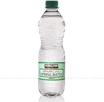 Kirkland Signature Sparking Spring Water Screw Cap Lid Bottles Pack Of 40X500Ml