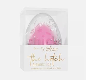 Beauty Bakerie The Hatch Blending Egg | 2 Pack | Makeup Sponge With Travel Case | Blender Sponge, Pink