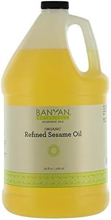 Banyan Botanicals Refined Sesame Oil - USDA Organic, 128 oz - Unscente