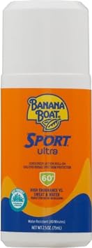Banana Boat Sport Ultra SPF 60 Roll On Sunscreen, 2.5oz | Sunscreen Roller, Travel Size Sunscreen, Oxybenzone Free Sunscreen, SPF 60 Sunscreen Roll On, Water Resistant Sunscreen, 2.5oz