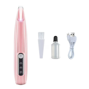 Dog&Cat Paw Trimmer-Pet Micro Precision Trimmer,Rechargeable Dog&cat Trimmer for Paws with LED Light,Dog&cat Paw Trimmer Waterproof,Low Noise Paw Trimmer for Dogs Cats Hair Trimming(PINK)