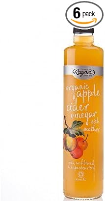 Rayners Organic Raw Apple Cider Vinegar With Mother - 500Ml (6 Pack Bundle)