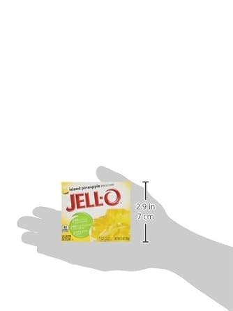 Jell-O Island Pineapple Gelatin Mix, 3 Oz Boxes (Pack Of 4)