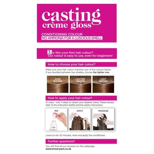 Casting Crème Gloss 603 Choccaramel Brown Semi Perm Hair Dye