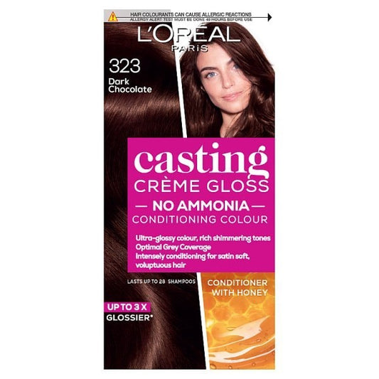 Casting Crème Gloss 323 Dark Choc Brown Semi Perm Hair Dye
