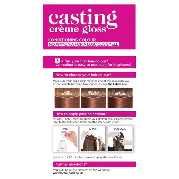 Casting Creme Gloss 645 Amber Auburn Semi Permanent Hair Dye