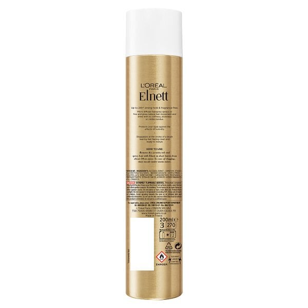 L'Oreal Elnett Unfragranced Extra Strength Hairspray 200Ml