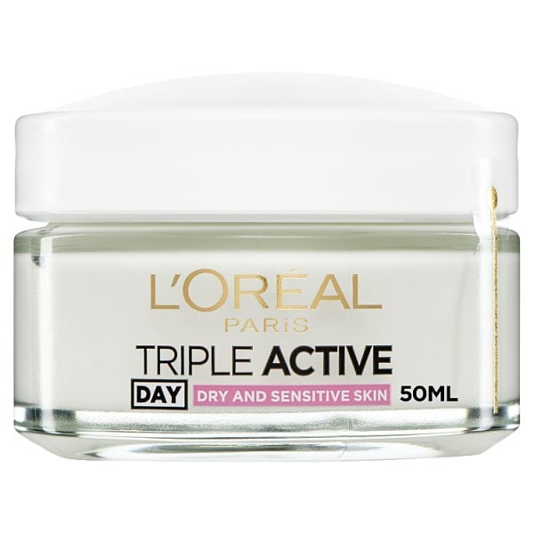 L'Oreal Paris Triple Active Dry Sensitive Moisturiser 50Ml