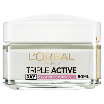 L'Oreal Paris Triple Active Dry Sensitive Moisturiser 50Ml