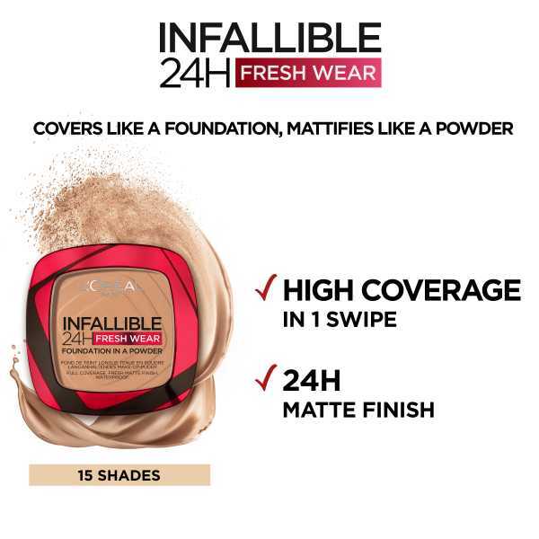 L'Oreal Paris Infallible 24H Freshwear Foundation Powder 330