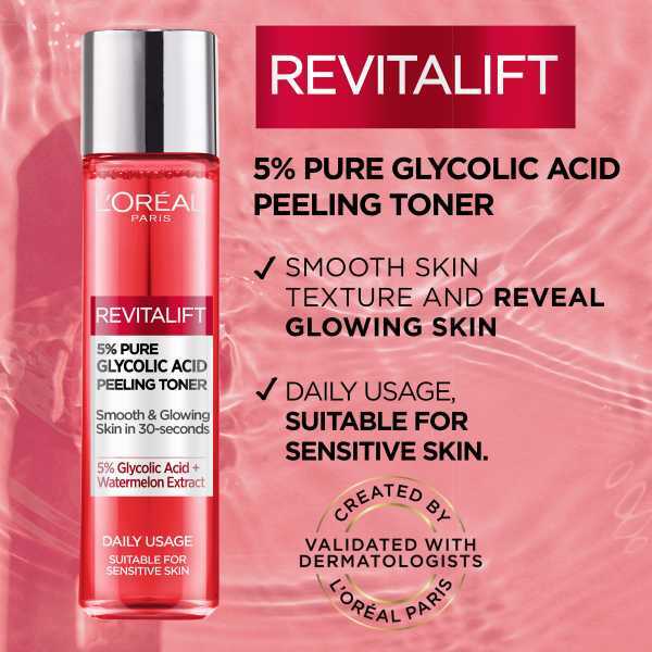 L'Oreal Paris Revitalift 5% Glycolic Acid Peeling Toner