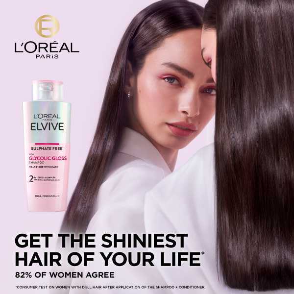 L'Oréal Paris Elvive Glycolic Gloss Shampoo 200Ml