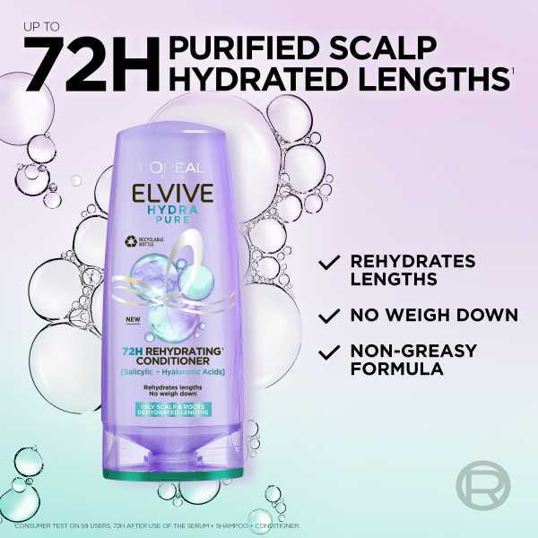 L'Oréal Paris Elvive Hydra Pure Conditioner 300Ml