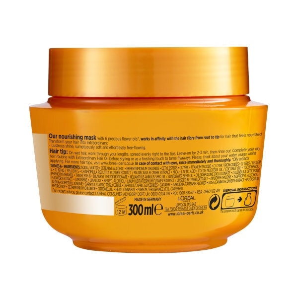 L'Oréal Paris Elvive Extraordinary Oil Masque Pot 300Ml