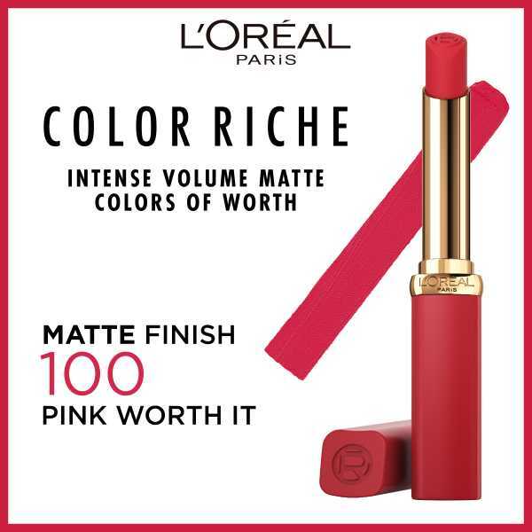 L'Oreal Paris Color Riche Volume Matte Lipstick 100