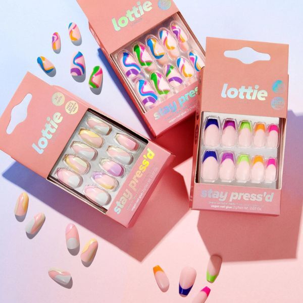 Lottie London Stay Press'D On Nails - Pastel Dream