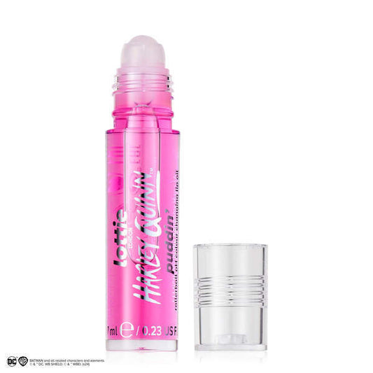 Lottie London X Harley Quinn Sheer Pink Ph Rollerball Lip Oil
