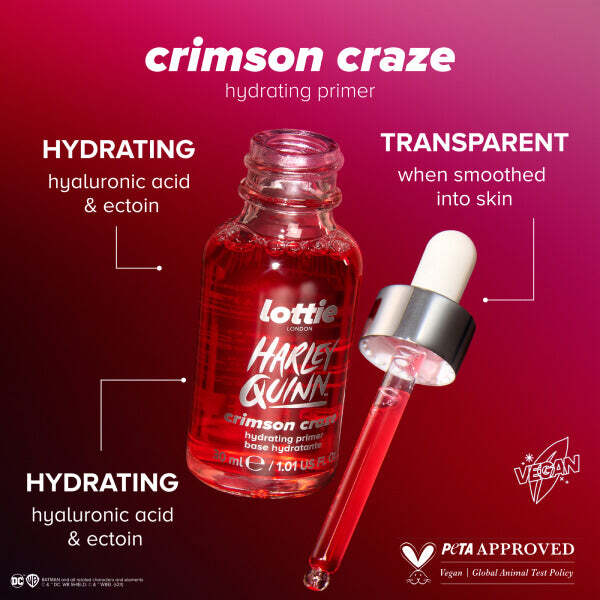 Lottie London X Harley Quinn Crimson Craze Primer