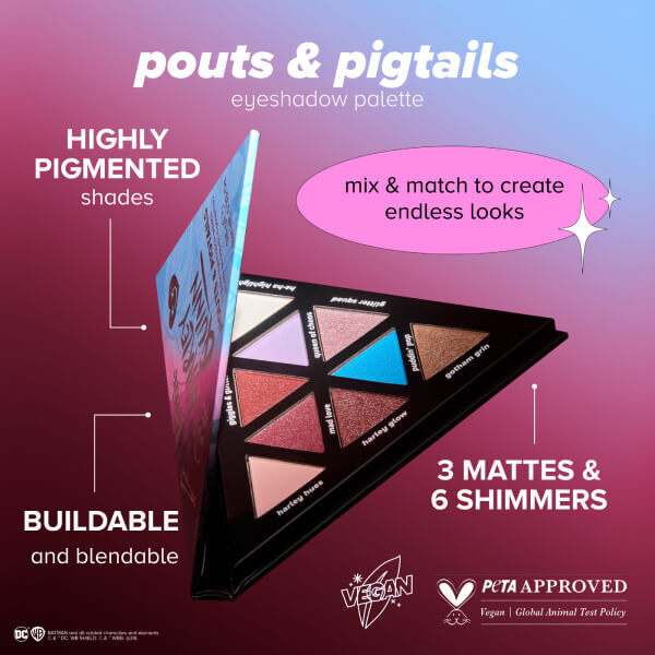 Lottie London X Harley Quinn Pouts & Pigtails Eyeshadow Palette