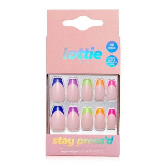 Lottie London Stay Press'D On Nails - Neon Vibes