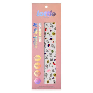 Lottie London Stick To It Nail Sticker - Abstract