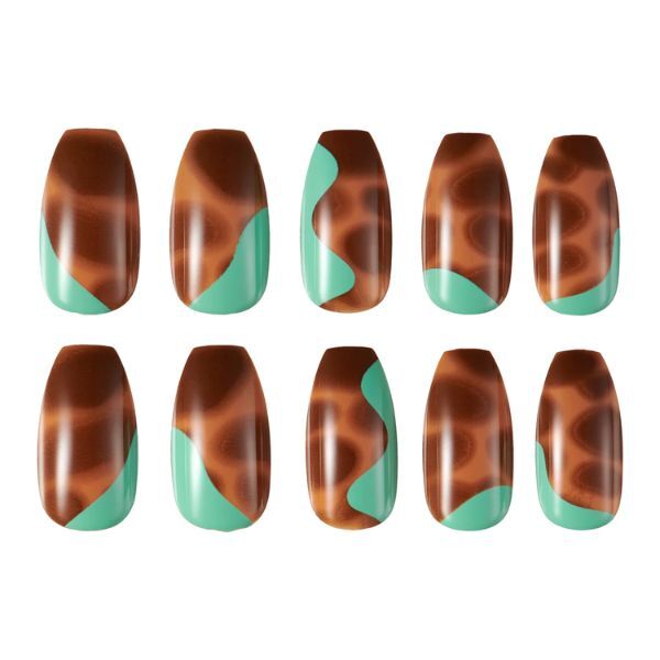 Lottie London Stay Press'D On Nails - Tortoiseshell Twist