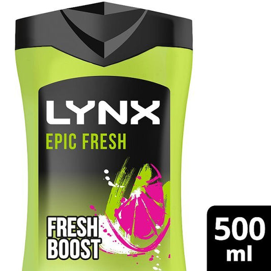 Lynx Bodywash Shower Gel Epic Fresh 500Ml