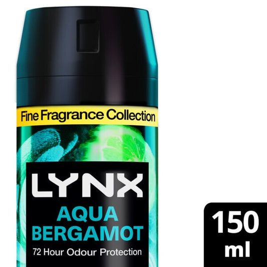 Lynx Fine Fragrance Premium Bodyspray Aqua Bergamot 150Ml