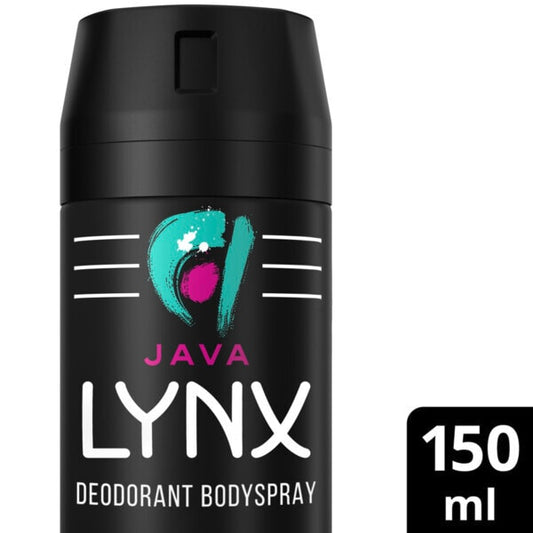 Lynx Deodorant Bodyspray Aerosol Java 150Ml