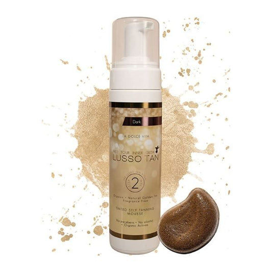 Lusso Tan Tinted Self Tanning Mousse Dark 200Ml