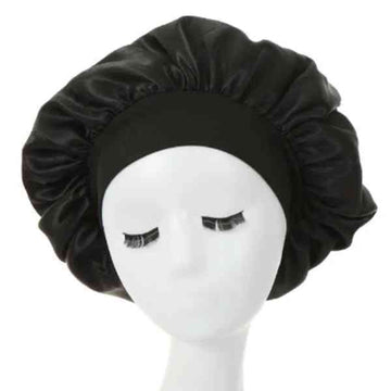 Luvyah Cosmetics Black Satin Hair Bonnet