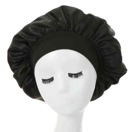 Luvyah Cosmetics Black Satin Hair Bonnet