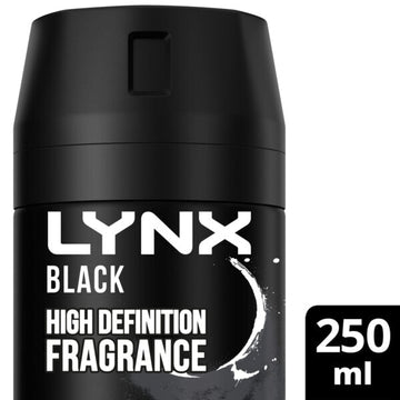 Lynx Deodorant Aerosol Bodyspray Xxl Black 250Ml