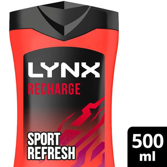 Lynx Bodywash Shower Gel Fresh Recharge 500Ml