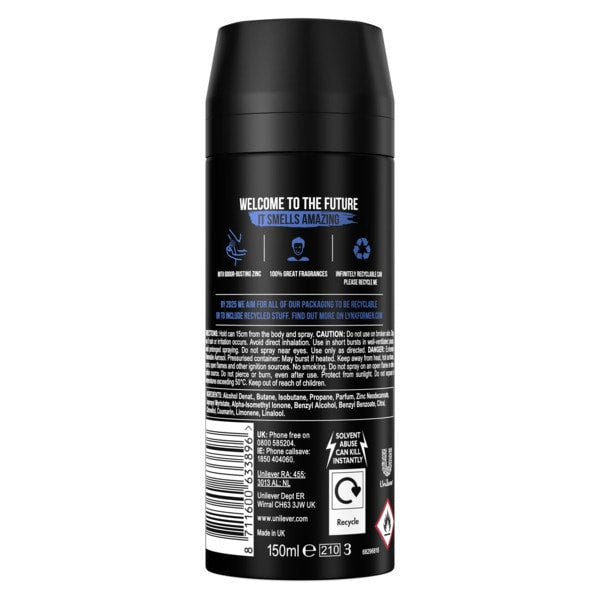 Lynx Attract For Him Body Spray Deodorant Aerosol 150Ml
