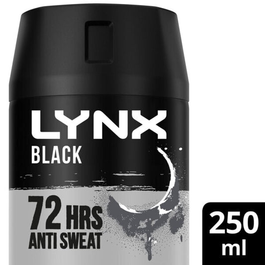 Lynx Xxl Black 72Hour Anti-Perspirant Deodorant Spray 250 Ml