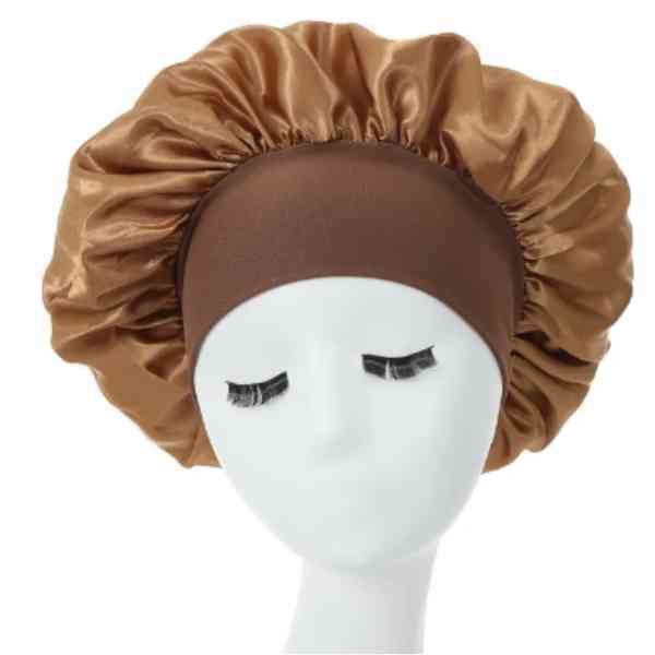 Luvyah Cosmetics Brown Satin Hair Bonnet