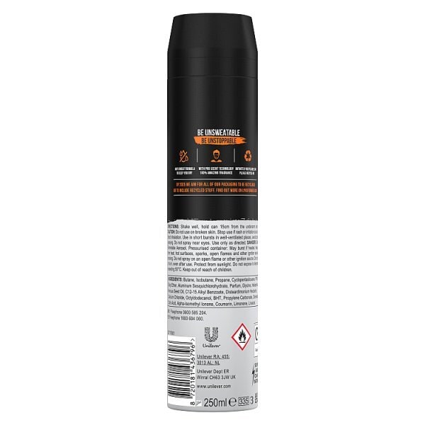 Lynx Antiperspirant Deodorant Aerosol Jungle Fresh 250Ml