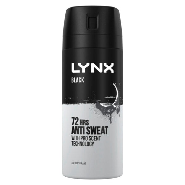 Lynx Antiperspirant Deodorant Aerosol Black 150Ml