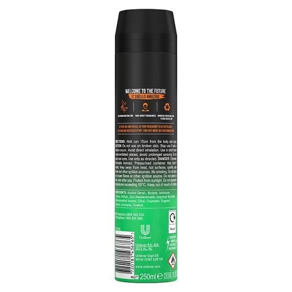 Lynx Deodorant Bodyspray Aerosol Jungle Fresh 250Ml