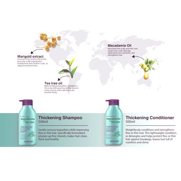 Luxliss Thickening Hair & Scalp Shampoo 500Ml