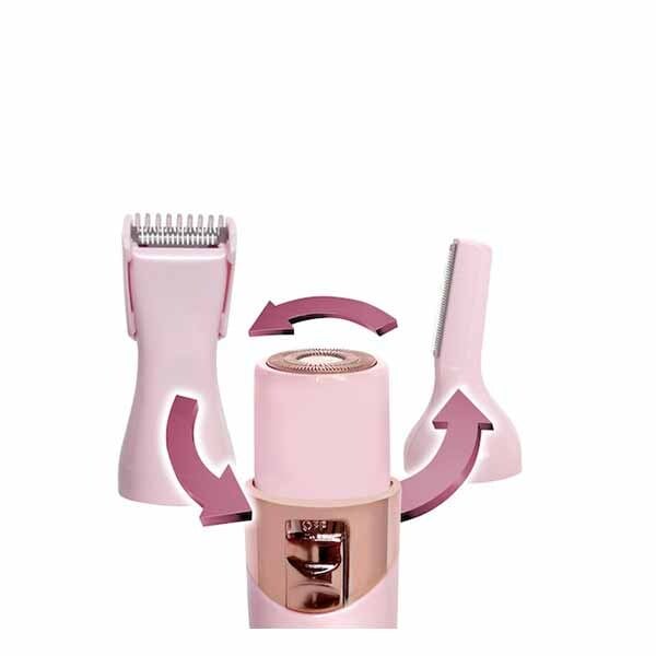 Magnitone Fuzzoff 3-In-1 Rechargeable Precision Trimmer Pink