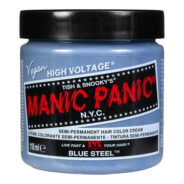 Manic Panic High Voltage Hair Dye Blue Steel Silver 118Ml