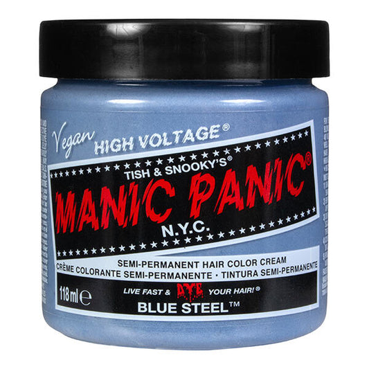 Manic Panic High Voltage Hair Dye Blue Steel Silver 118Ml