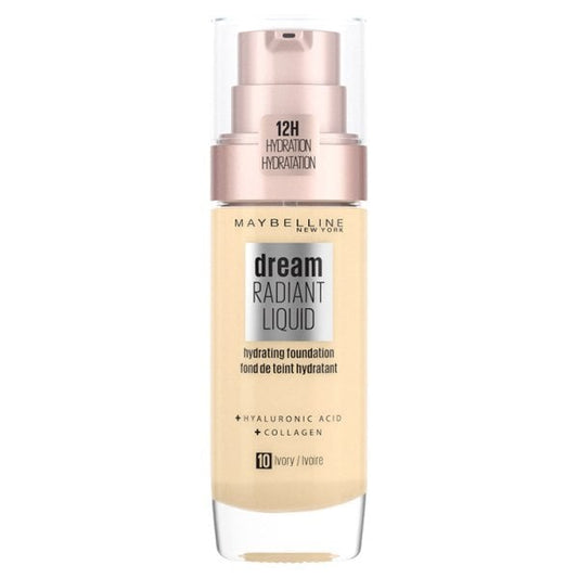 Maybelline Dream Radiant Liquid Foundation 10 Ivory 30Ml