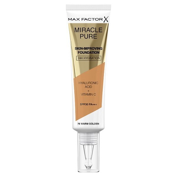 Max Factor Miracle Pure Foundation 76 Warm Golden