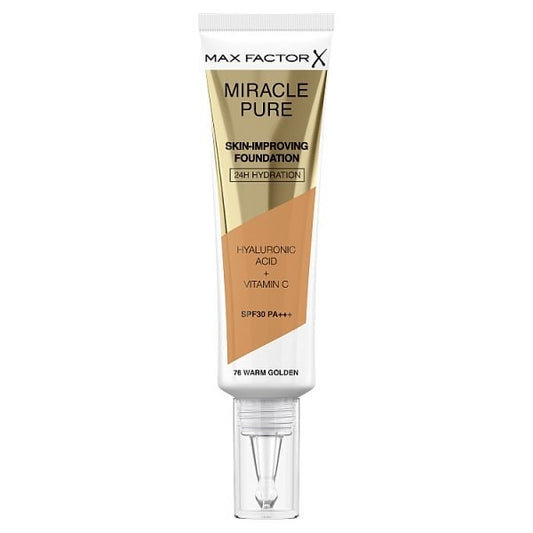 Max Factor Miracle Pure Foundation 76 Warm Golden