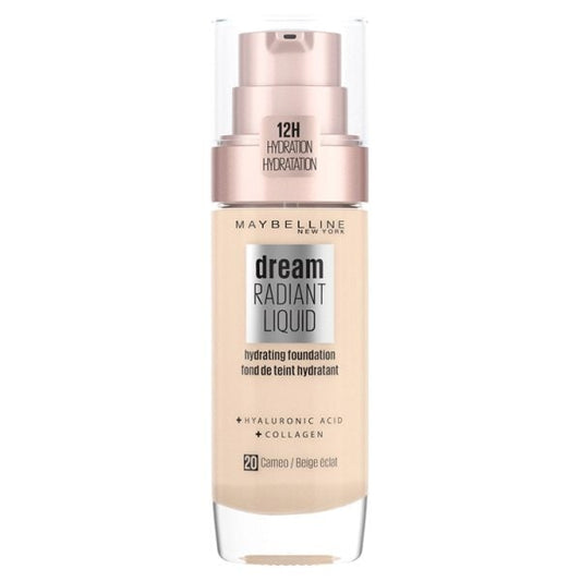 Maybelline Dream Radiant Liquid Foundation 20 Cameo 30Ml